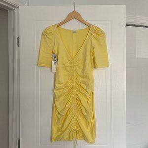 Wilfred Ruched Yellow Dress
